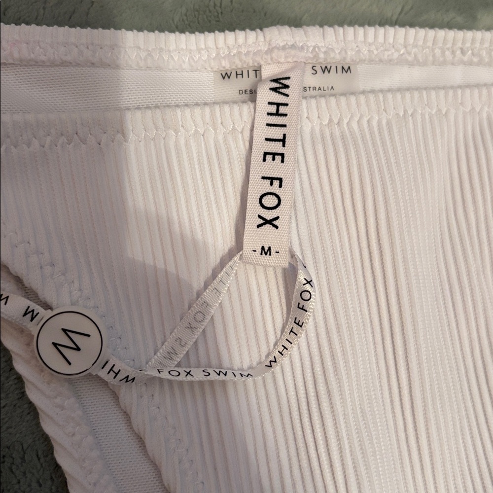 White Fox Boutique White Ribbed Bikini - Picture 8 of 11